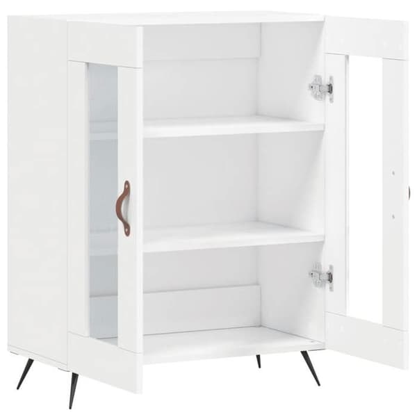 Maison Exclusive - Vit buffé 69,5x34x90 cm ingenjörsträ
