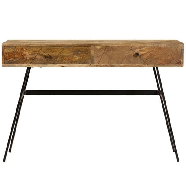 Maison Exclusive - Kontor med skuffer i solid mangotræ 110x50x76 cm