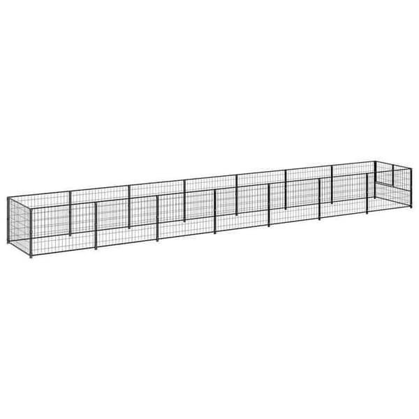 Chenil - Eksklusiv Hus - Sort - Stål - 700 x 100 x 70 cm (7 m²) svart