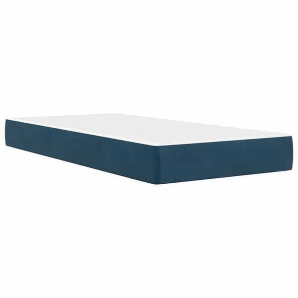 Maison Exclusive - Sängram med blått huvudgavel 100 x 200 cm Sammet