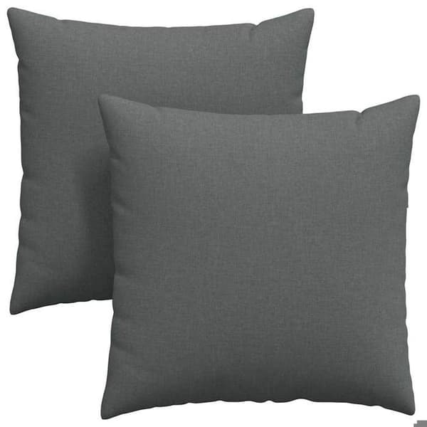 Pyntepuder - MAISON EXCLUSIVE - 60 x 60 cm - 2 stk. - Mørkegrå - Lynlås betræk Mörkgrå