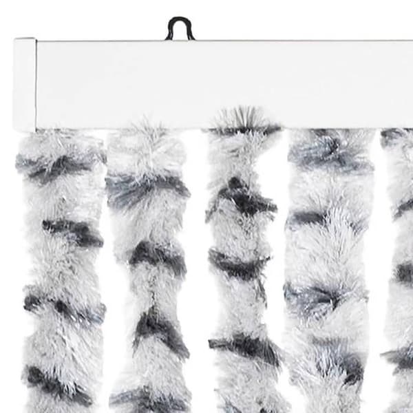 Maison Exclusive - Lys grå og mørk grå fluenet 100x230cm chenille