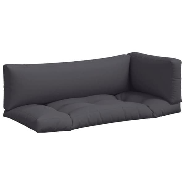 Maison Exclusive - Pallet puder sæt af 3 antracit stof