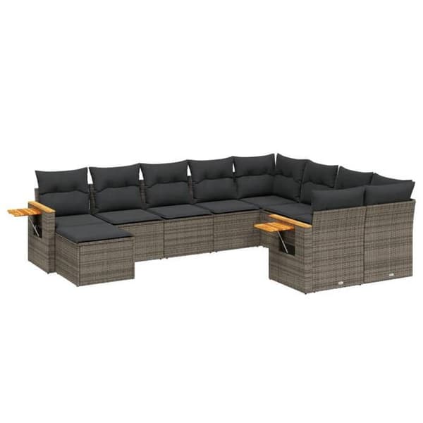Maison Exclusive - Patio-sohvasetti 7 paikkaa Harmaa Grå