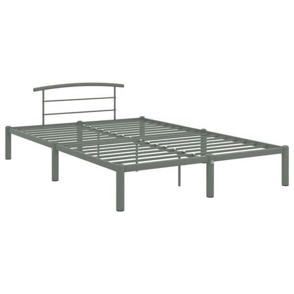 Sengestel uden madras - Eksklusiv Hus - Grå - Metal - 160x200 cm grå