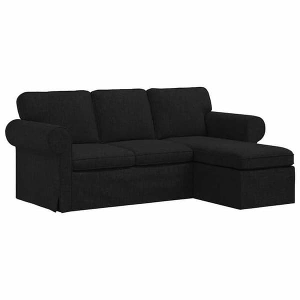 Maison Exclusive - Sort Sofa 195 x 138 x 80 cm stof