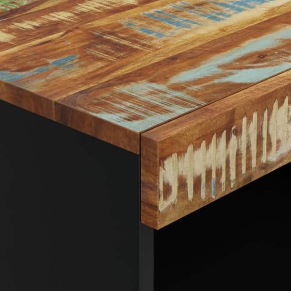 Maison Exclusive - Sivukaappi 60x33x75 cm kierrätetystä massiivipuusta Blå