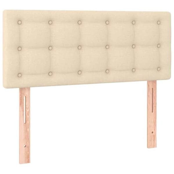 Maison Exclusive - Päätyvuode Kermaväri 80x5x78/88 cm Kangas Grädde
