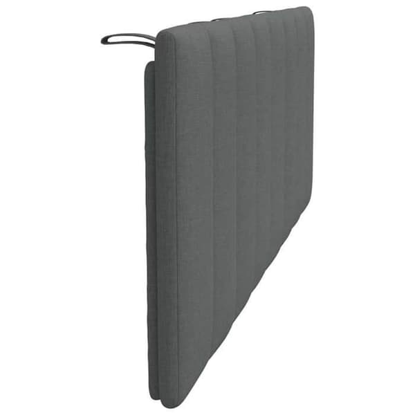 Maison Exclusive - Huvudgavelkudde Hanko mörkgrå 120 cm tyg Mörkgrå