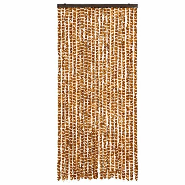 Myggenet - EKSKLUSIV HUS - Ocre og hvid - 90x200 cm - Polypropylen chenille - Til dør