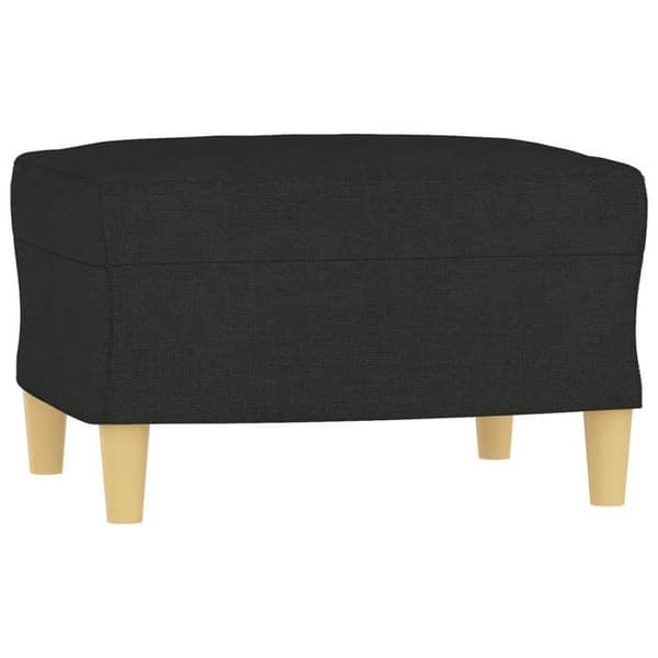Maison Exclusive - Sæt af 3 sofaer med puder Sort Stof