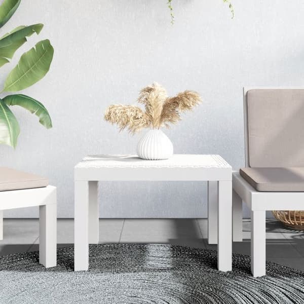 Havemøbel - EKSKLUSIV HUS - 59x47x40 cm - Hvid - Polypropylen - Rektangulær Vit