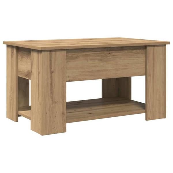 Maison Exclusive - Håndlavet egetræsbord 79x49x41 cm i ingeniørtræ