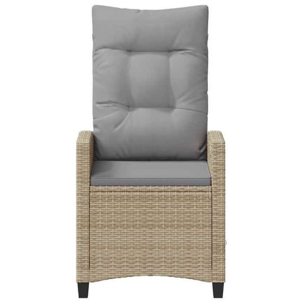 Maison Exclusive - Have stol 2 stk Beige og Lys Grå Stål og Polyester