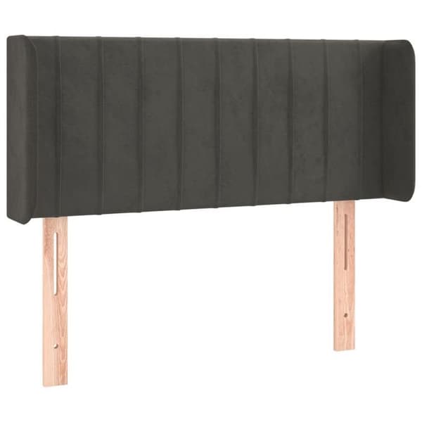 Maison Exclusive - LED-päätyharso Tummanharmaa 83x16x78/88 cm Sametti Mörkgrå