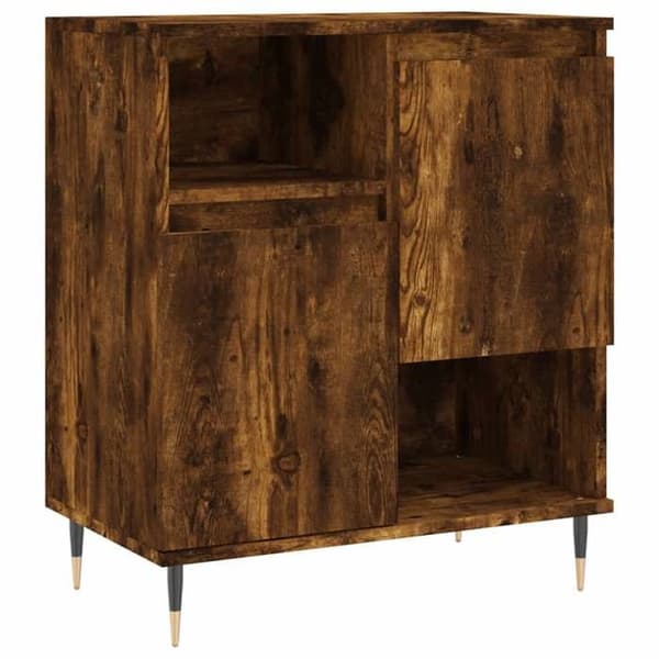 Maison Exclusive - Buffé Ek rökt 60x35x70 cm Ingenjörsträ