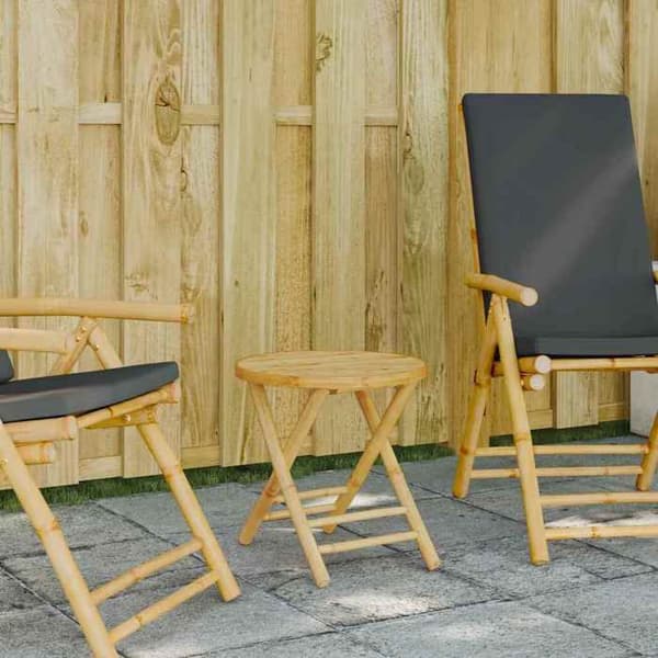 Maison Exclusive - Fällbart trädgårdsbord Ø45x45 cm bambu