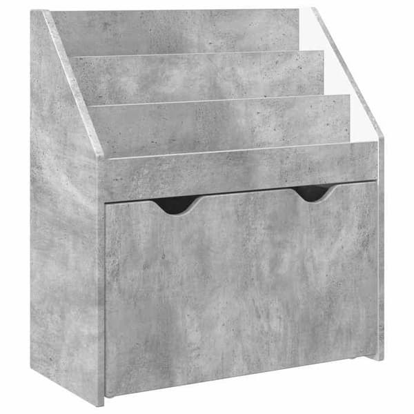 Maison Exclusive - Børnebibliotek Grå beton 60 x 29,5 x 69 cm