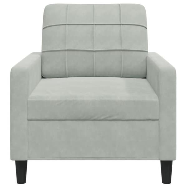 Maison Exclusive - Ljusgrå Fåtölj 60 cm Sammet
