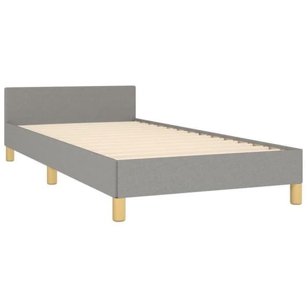 Maison Exclusive - Sengebund uden madras lys grå 80x200 cm stof
