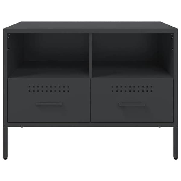 Maison Exclusive - Sort TV-møbel 68x39x50,5 cm stål Svart