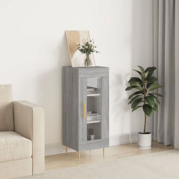 Maison Exclusive - Buffet Sonoma grå 34,5x34x90 cm Ingenjörsträ
