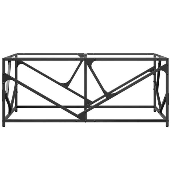 Bord - EKSKLUSIV HUS - 98,5x50x41 cm - transparent glasplade - inox ramme - rektangulær