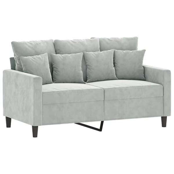 Maison Exclusive - 2-personers sofa i lys grå 120 cm velour