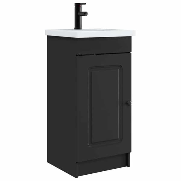 Maison Exclusive - Badeværelsesmøbel med sort vask 42 x 40 x 84,5 cm
