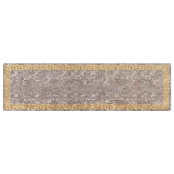 Maison Exclusive - Marsa Harmaa Matto 100 x 350 cm Polyesteri ja PVC
