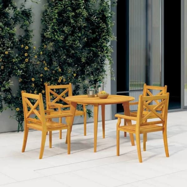 Maison Exclusive - Havebord Ø110x75 cm Solid akacietræ