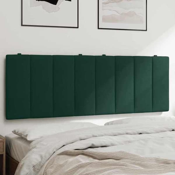 Maison Exclusive - Huvudgavelkudde Hanko mörkgrön 140 cm sammet