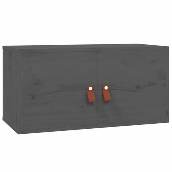 Maison Exclusive - 2 kpl seinäkaappeja Harmaa 60x30x30 cm Massiivipine