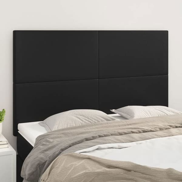 Maison Exclusive - Sort Hovedgærde 144x5x118/128 cm Simililæder Svart