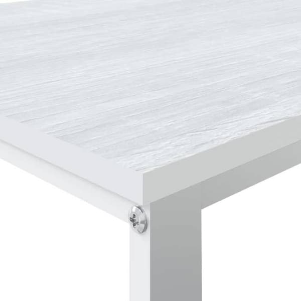 Kontor - EKSKLUSIV HUS - 110x60x73 cm - Hvid - Metal & spånplade - Industriel stil Vit