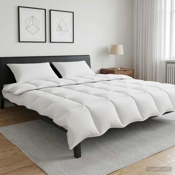 Duvetset - MAISON EXCLUSIVE - 220 x 260 cm - Sommar 150 g/m² - Överdrag 100% bomull - Fyllning bambu/polyester