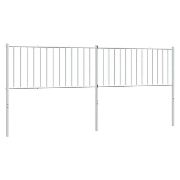 Maison Exclusive - Erstatnings hovedgærde metal hvid 200 cm