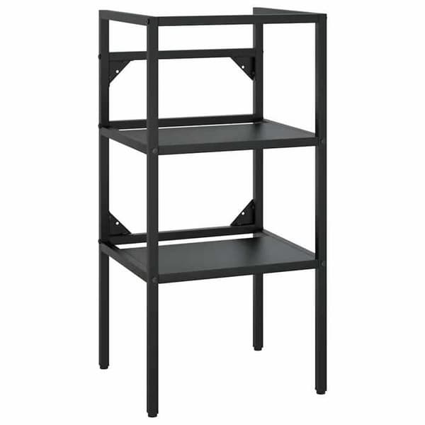 Maison Exclusive - Badeværelsesvaskeramme Sort 40x38x83 cm Jern