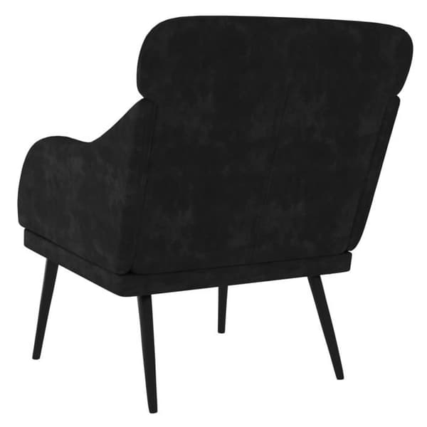 Maison Exclusive - Musta nojatuoli 63x76x80 cm sametti