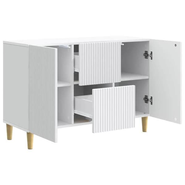 Maison Exclusive - Hvid Buffet 89 x 34,5 x 60 cm Ingeniørtræ