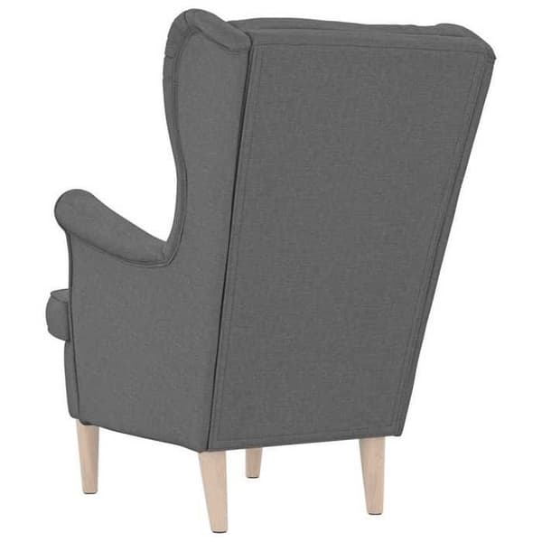 Stol - EKSKLUSIV HUS - 74x84x100 cm - Polyesterstof - Mørkegrå - Blødt polstring Mörkgrå