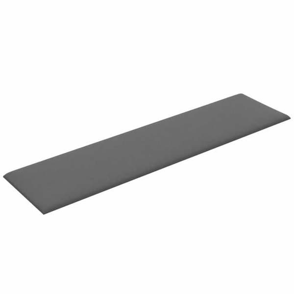 Maison Exclusive - Väggmonterad sänggavel 12 pc 60 x 15 cm Ljusgrå tyg Ljusgrått