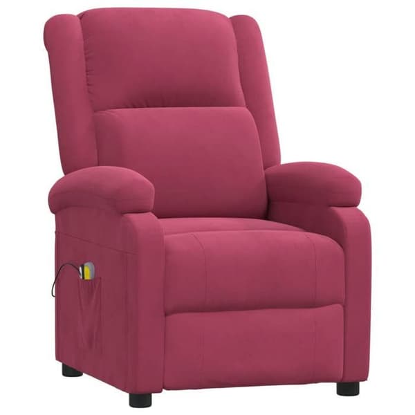 Maison Exclusive - Elektrisk massage stol Bordeaux Velour