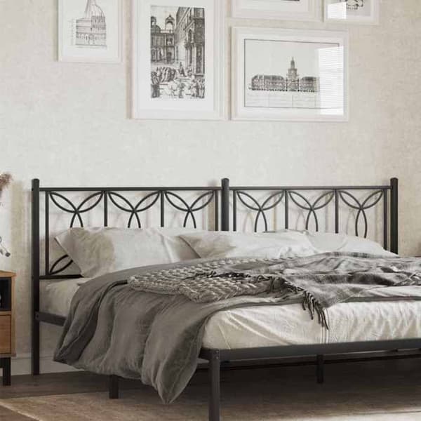 Maison Exclusive - Erstatnings hovedgærde i sort metal 193 cm