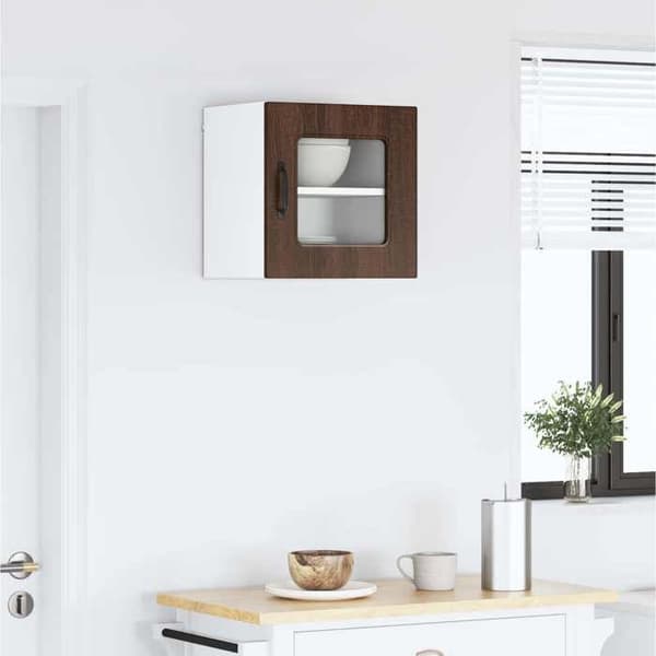 Maison Exclusive - Diskmaskinspanel Kalmar Brun ek 40 x 31 x 40 cm Brun ek