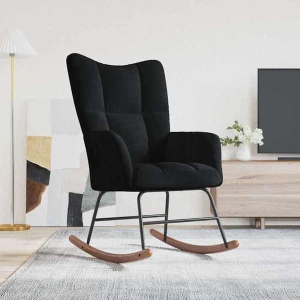 Maison Exclusive - Svart Velour Gungstol