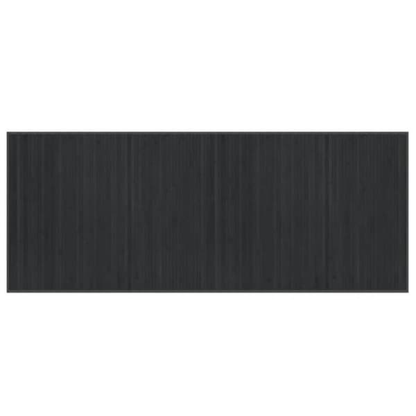 Maison Exclusive - Suorakulmainen harmaa matto 80x200 cm bambusta