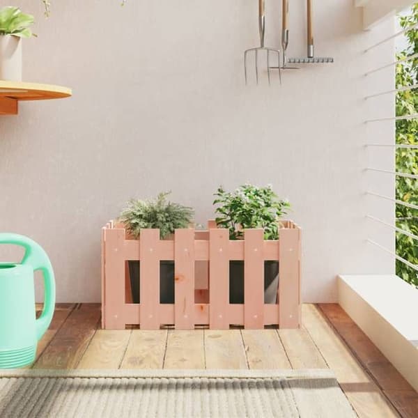 Jardinière - MAISON EXCLUSIVE - 60x30x30 cm - Massiv Douglas - Rektangulær - Til udendørs brug