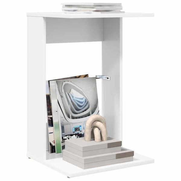 Sido bord - EXKLUSIV HEM - 40 x 38 x 62,5 cm - Vit - Ingenjörsträ - Rektangulär Vit