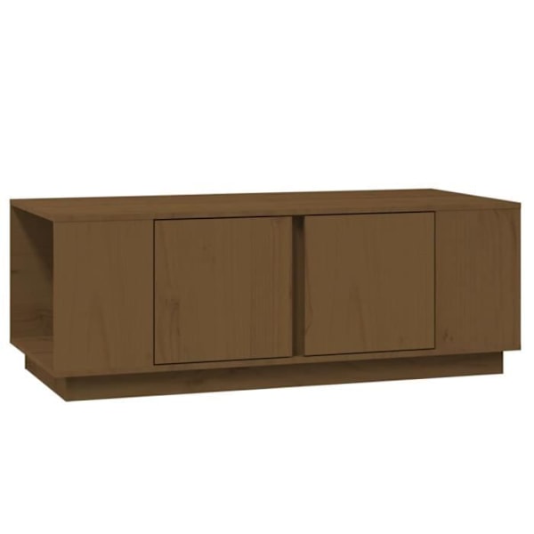 Soffbord Honungsbrunt 110x50x40 cm Massiv furu Brun